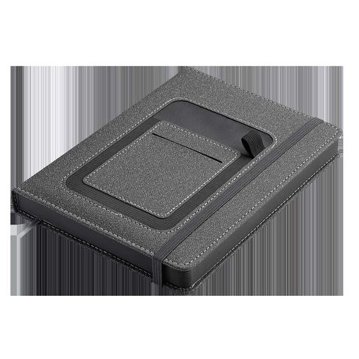 Ежедневник недатированный А5 Buromax Combi 336 страниц из искусственной кожи серый (BM.20500-09) (2023070)