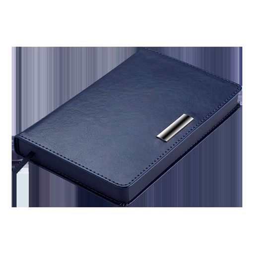 Ежедневник недатированный из искусственной кожи Buromax Salerno A6 336 страниц синий (BM.26030-02) (2023085)