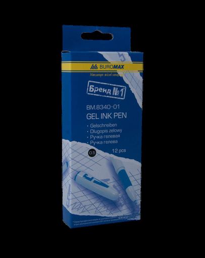 Ручка гелевая Buromax JobMax 0.5мм Синяя (BM.8340-02) (2023251)