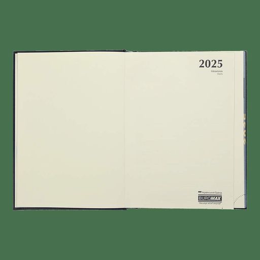 Ежедневник датированный Buromax 2025 Donna A5 из искусственной кожи 336 страниц Черный (BM.2154-01) (2023640)