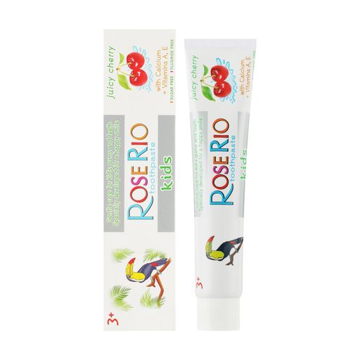Дитяча зубна паста Rose Rio Kids Toothpaste Соковита вишня, 50 мл
