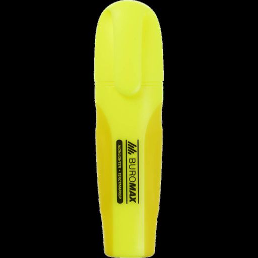 Маркер текстовый Buromax Neon с резиновыми вставками 2-4мм Желтый (ВМ.8904-08) (2023719)