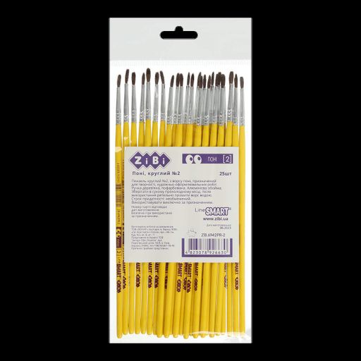 Кисточка круглая №2 ZiBi из ворса пони Smart Line (ZB.6942PR-2) (2023842)