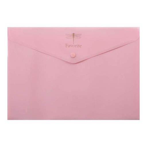 Папка на кнопке А4 Buromax Pastel глянцевая Розовая (BM.3953-10) (2023853)