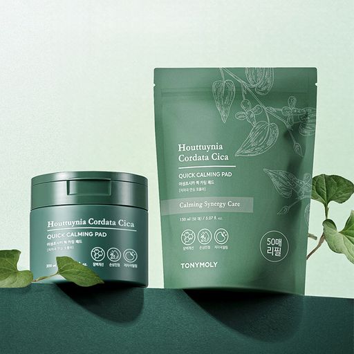 Тонер-пади для обличчя Tony Moly Houttuynia Cordata Cica Quick Calming Pad Refill, 50 шт