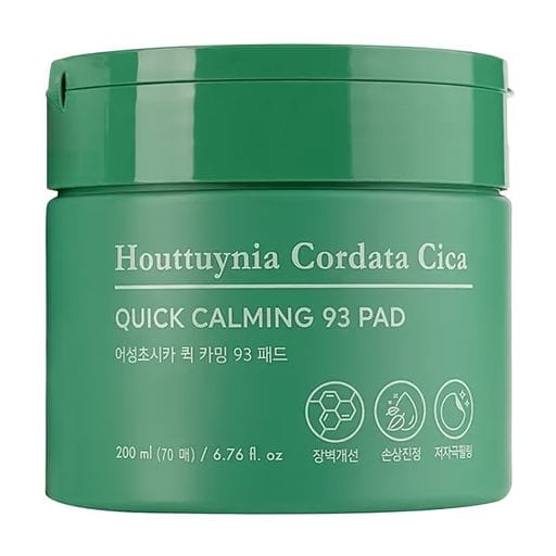 Тонер-пади для обличчя Tony Moly Houttuynia Cordata Cica Quick Calming 93 Pad, 70 шт
