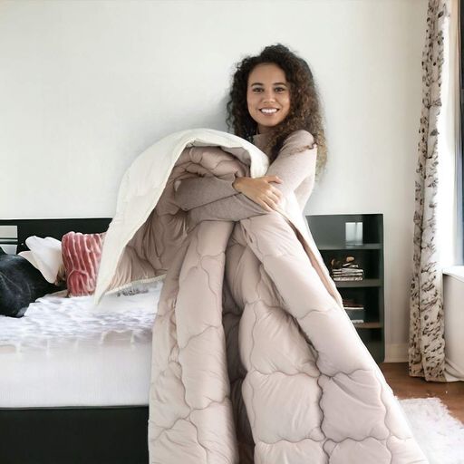 Зимова ковдра WOOLLY IDEIA 175х210 см 30% овеча вовна, двостороння  (8-34175) (2024958)