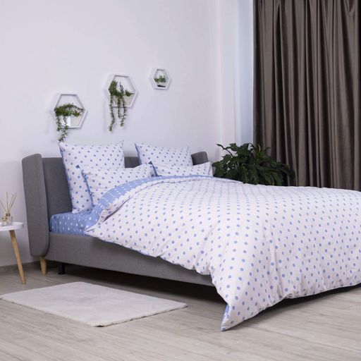 Постільна білизна ТЕП "Happy Sleep" Light Blue Dots, 50x70, двоспальна (2025583)