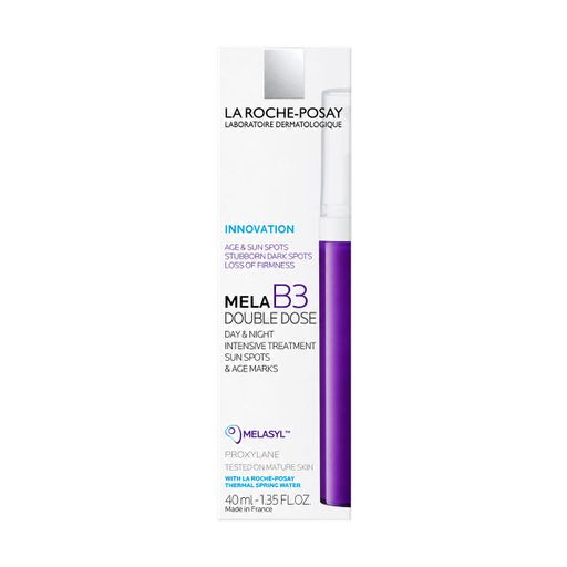 Інтенсивний засіб La Roche-Posay Mela B3 Double Dose Intensive Treatment подвійної дії, для корекції сонячних та вікових пігментних плям та втрати пружності шкіри обличчя, 40 мл