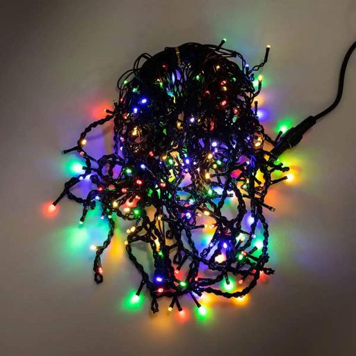 Уличная гирлянда бахрома 12 м 200 led черный провод Мультицвет 12MBML (2026152)