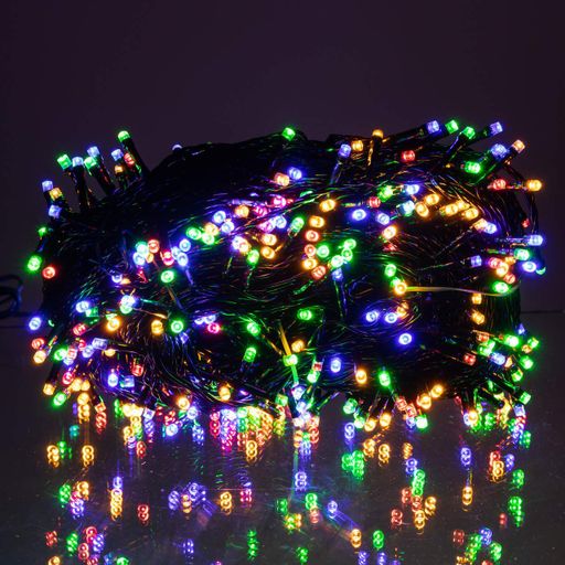 Гирлянда Рождественская фея уличная 50 (м) 500 LED черный провод Мультиколор CF500L50MBML (2026973)