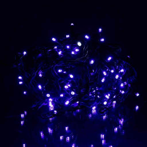 Новогодняя гирлянда уличная Бахрома 6 м 105 LED черный провод Синий 6МBBL (2027062)