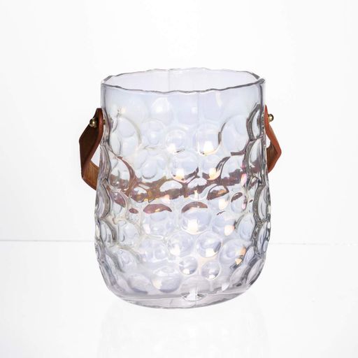 Ваза сумочка с ручкой 13×9.5×18 (см) декоративная стеклянная ваза для цветов 1.2 (л) Радужный HP-19-153-6 (2027078)