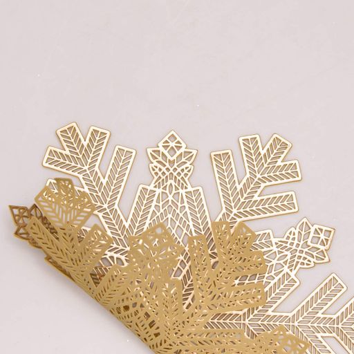 Коврик для сервировки стола Snowflake 38 см, золото HP-36327-13 (2027221)
