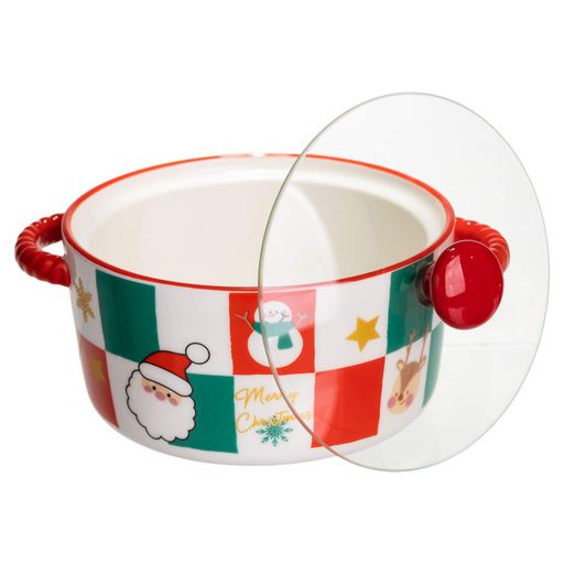Супниця порцелянова Christmas новорічна  800 (мл) з кришкою Yiwu FM-CS-9C (2027363)