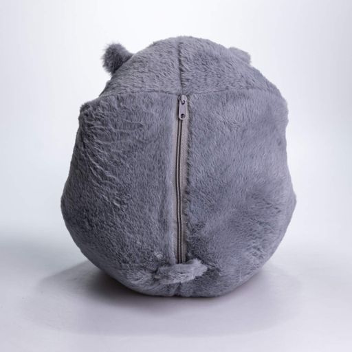 М'яка іграшка-подушка з пледом Хом'як 110×160 (см) плюшевий дитячий плед 3в1 Сірий 7090G (2027701)