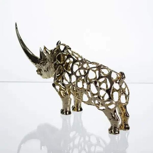 Декоративная фигурка Rhinoceros 23х6х10 см металлическая HP-7-22 (2027864)