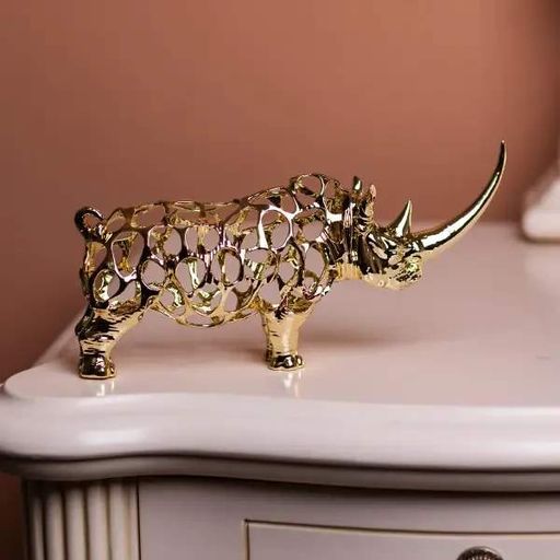 Декоративная фигурка Rhinoceros 23х6х10 см металлическая HP-7-22 (2027864)