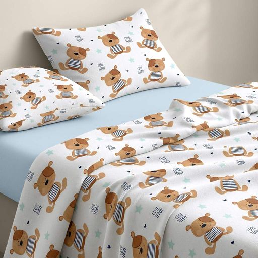 Підковдра полуторна фланель 160х220 TEDDY BEAR COSAS (2200000003065) (2027955)
