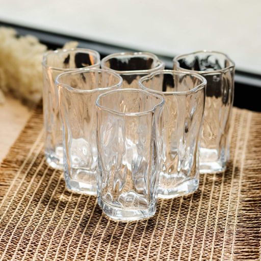 Набор стаканов для напитков Crinkle Glass 6 штук по 270 мл HP-17-62 (2028060)
