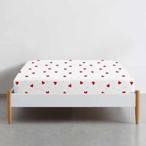Простирадло на резинці для коляски та люльки 40x80 CHERRY HEARTS COSAS (4822052455210) (2028109)