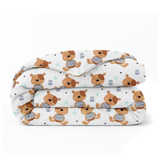 Підліткова постільна білизна фланель з простирадлом на резинці TEDDY BEAR CS2 COSAS (2200000004413) (2028181)