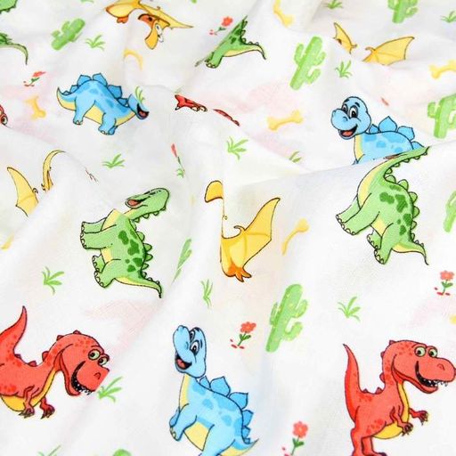 Підліткова постільна білизна фланель з простирадлом на резинці COLORFUL DINO CS2 COSAS (2200000004437) (2028183)