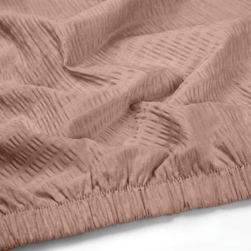 Простирадло на резинці з текстурованої бавовни 80х190х25 CARAMEL COSAS (2200000032966) (2029298)