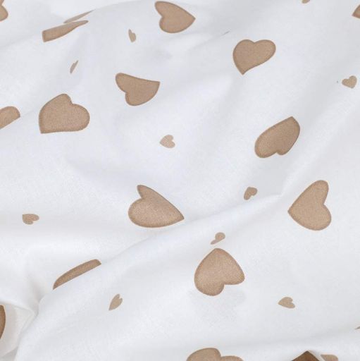 Простирадло на резинці 80х200 BEIGE HEARTS COSAS (2200000034151) (2029461)