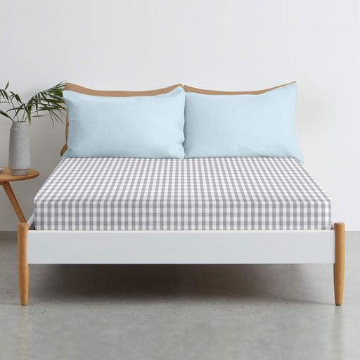 Простирадло на резинці 140х200х25 GRAY CHECK COSAS (2200000034960) (2029516)