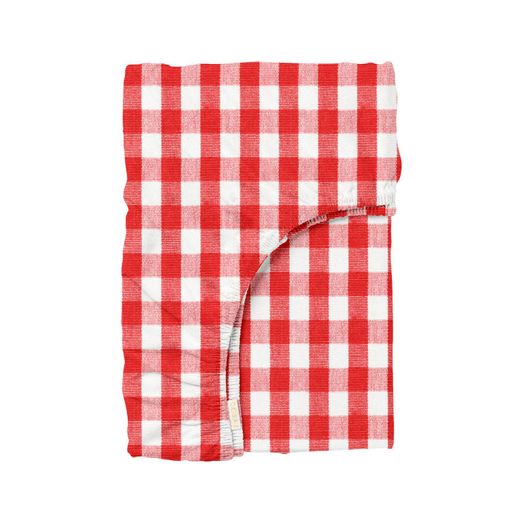 Простирадло на резинці 200x200x25 RED CHECK COSAS (2200000035974) (2029645)