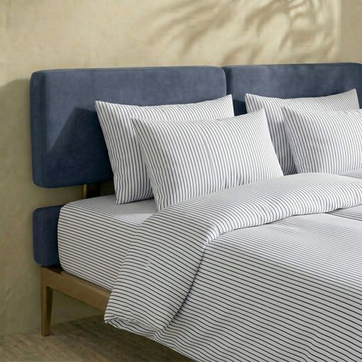 Підковдра полуторна з вареної бавовни 160х220 NORDIC STRIPE COSAS (2200000049155) (2030346)