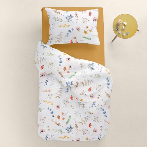 Підліткова постільна білизна з простирадлом на резинці BOTANIC CHARM CS5 COSAS (4822052467619) (2030607)