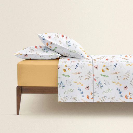 Євро постільна білизна з простирадлом на резинці BOTANIC CHARM COSAS (4822052467916) (2030615)