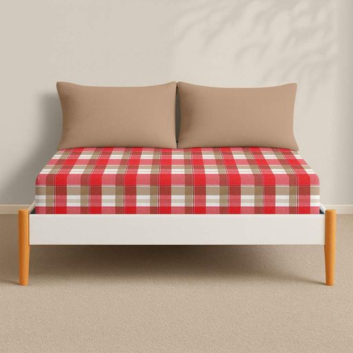 Простирадло на резинці фланель 180х200х30 BERRY TARTAN COSAS (4822052499849) (2030666)