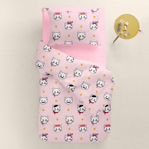 Дитяча постільна білизна в ліжечко PINK PARIS CATS CS3 COSAS (4822052505953) (2030995)