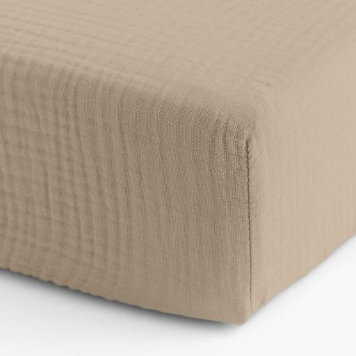 Простирадло на резинці в дитяче ліжечко 60х120 муслін BEIGE COSAS (4822052493441) (2031293)