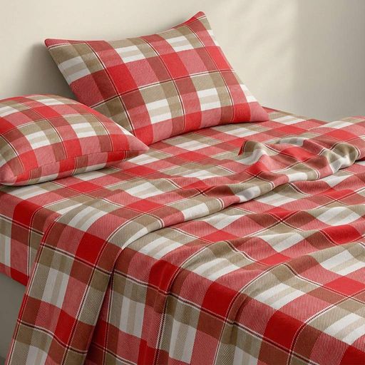 Простирадло на резинці фланель 120х200 BERRY TARTAN COSAS (4822052499443) (2031420)