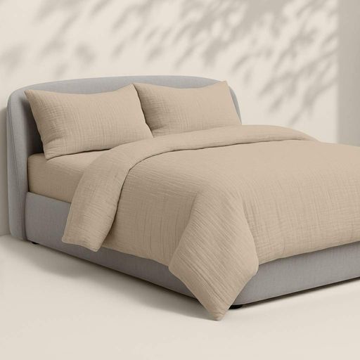 Двоспальний комплект без простирадла муслін BEIGE COSAS (2200000011084) (2031790)