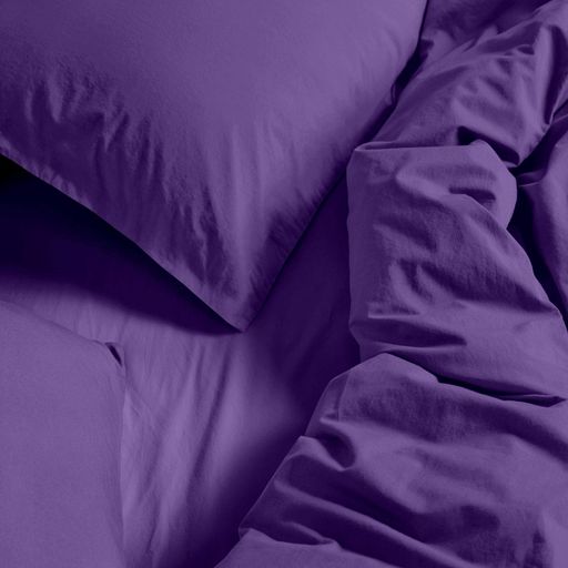 Набір простирадл на резинці з вареної бавовни 140х200 SOFT VIOLET COSAS (2200000044020) (2032307)