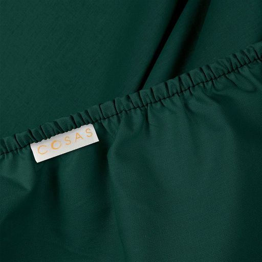 Сімейна постільна білизна ранфорс з простирадлом на резинці DARK GREEN COSAS (2200000048738) (2032802)