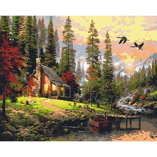 Картина по номерам "Охотничий домик" LW1831 40х50 см (2033142)