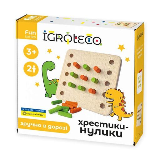Настольная игра Igroteko Крестики-нолики из дерева 900576 (2033191)