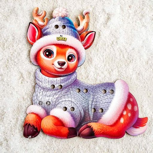 Шнуровка UBEE Олененок из дерева ПСД278 (2033404)