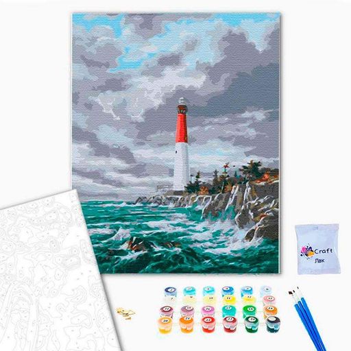 Картина за номерами "Морський маяк" 40*50 см 10582-AC (2033666)