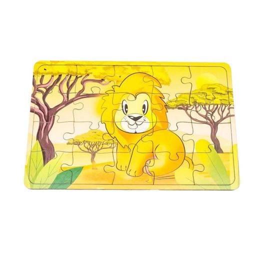 Дитячий деревяний пазл Цар звірів Арт-10023 20 елементів (2034140)