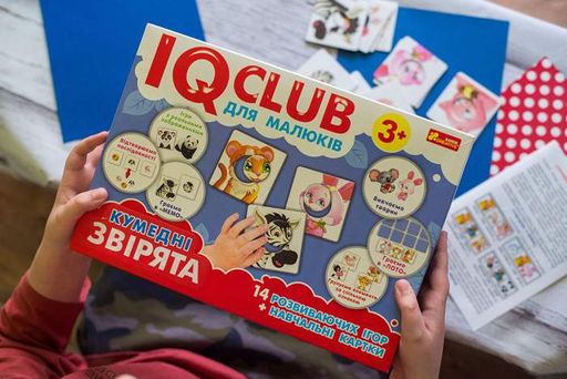 Навчальні пазли. Кумедні звірята. Iq-club для малюків (у) 13203008 (2034206)