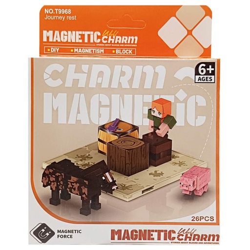 Детский магнитный конструктор Minecraft 9968 26 деталей (2034248)
