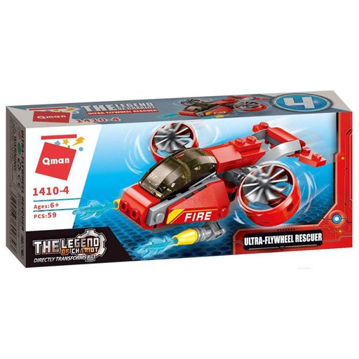 Конструктор Qman 1410-1-8 Пожежна техніка 79 дет Ultra-Flywheel Rescuer (2034486)