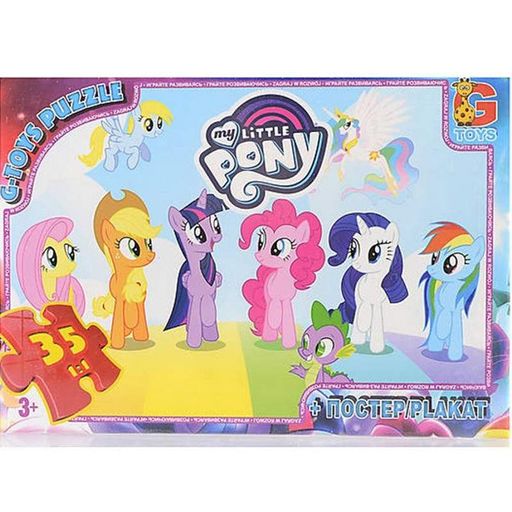 Дитячий пазл "My little PONY" MLP013 постер 35 елементів (2034763)